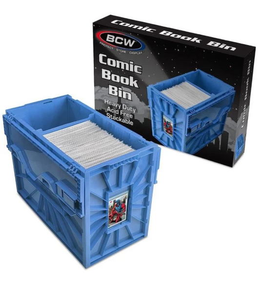BCW Short Comic Book Bin - Blue