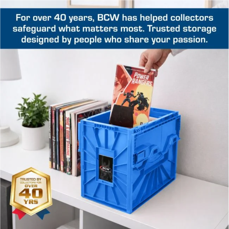 BCW Short Comic Book Bin - Blue