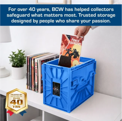BCW Short Comic Book Bin - Blue