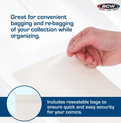 BCW Premade® Resealable Current Comic Bag and Board