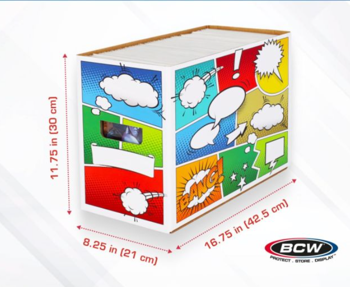 BCW Short Comic Storage Box - Art - Pow
