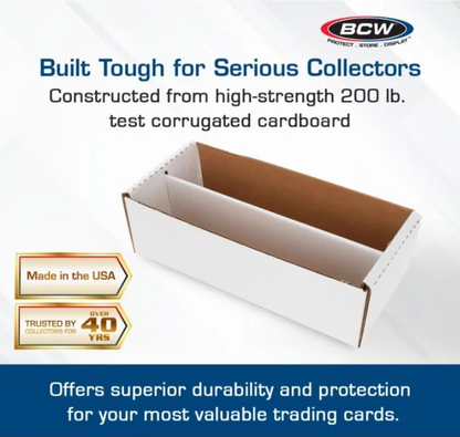 BCW SHOE STORAGE BOX (1,600 CT.) - WHITE