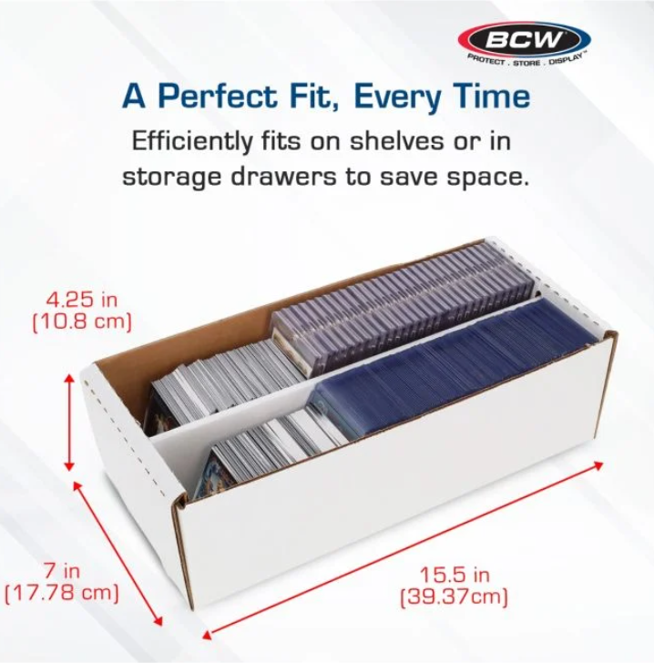 BCW SHOE STORAGE BOX (1,600 CT.) - WHITE