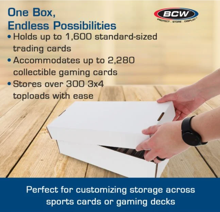 BCW SHOE STORAGE BOX (1,600 CT.) - WHITE