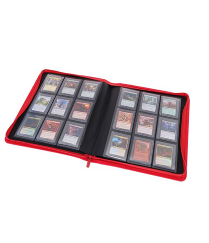 BCW Z-Folio 9-Pocket LX Album - Toploaders - Red