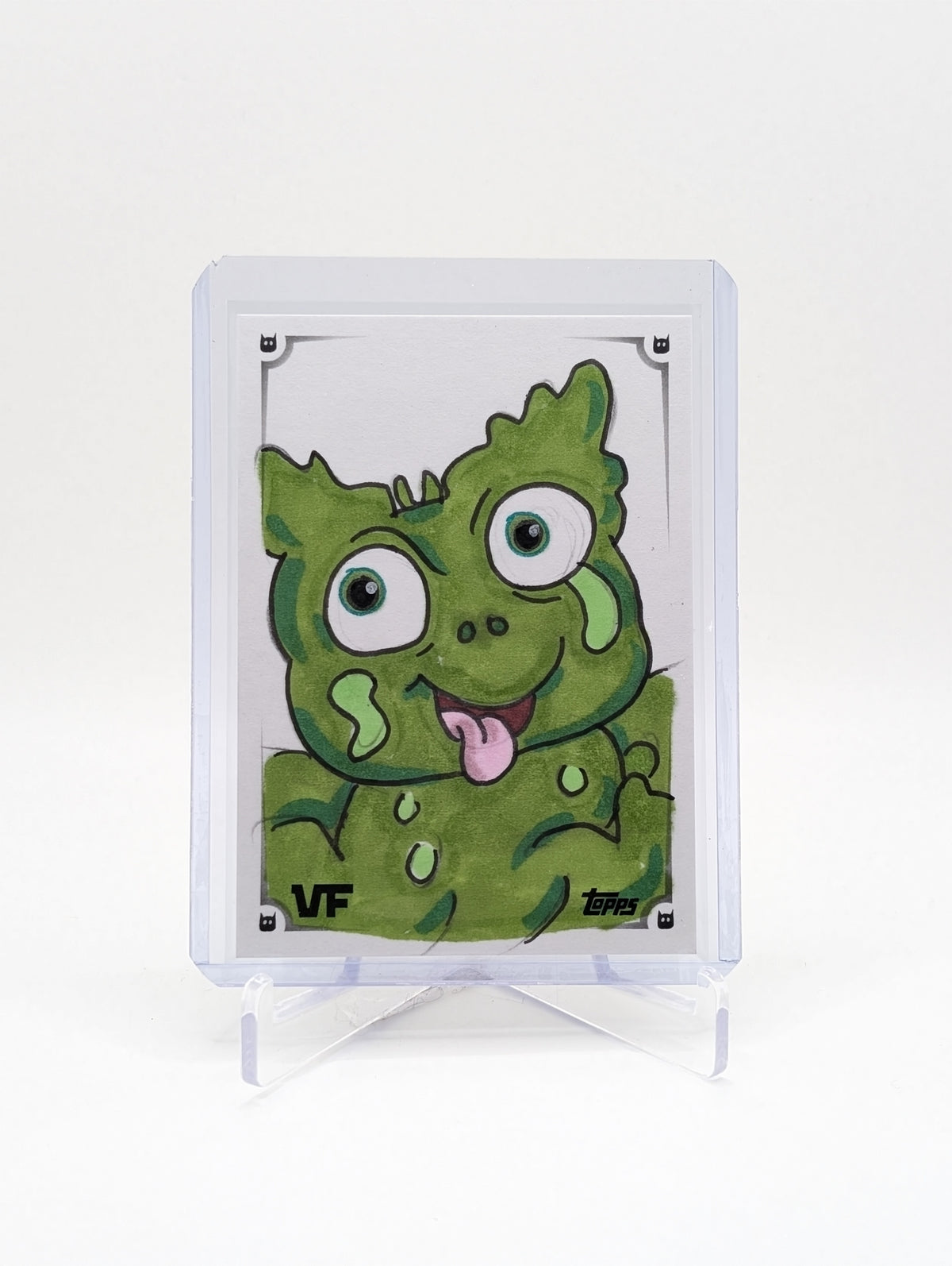2026 Topps Chrome Veefriends Forgiving Horned Frog 1/1 ARTIST SKETCH by Daniel Goodroad