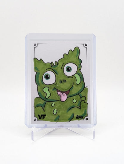 2026 Topps Chrome Veefriends Forgiving Horned Frog 1/1 ARTIST SKETCH by Daniel Goodroad