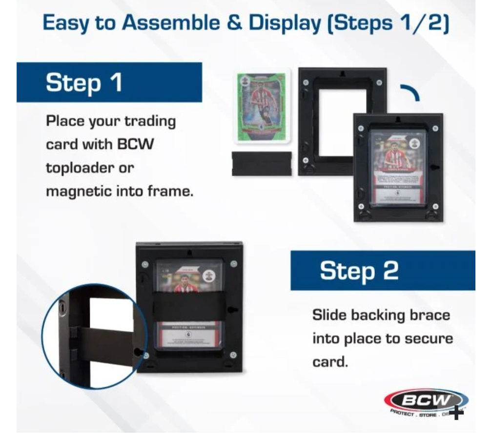 BCW Interlocking Card Frames - Black