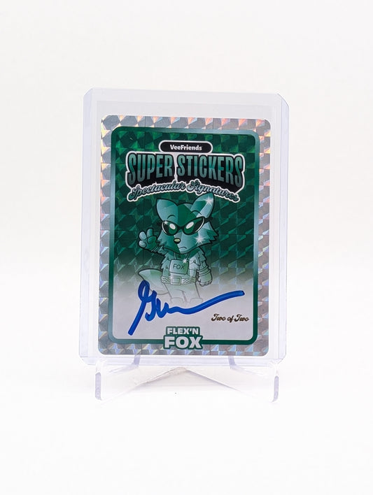 2025 Veefriends Spectacular Series Flex N' Fox EMERALD SPEC 2/2 Gary Vee Autograph
