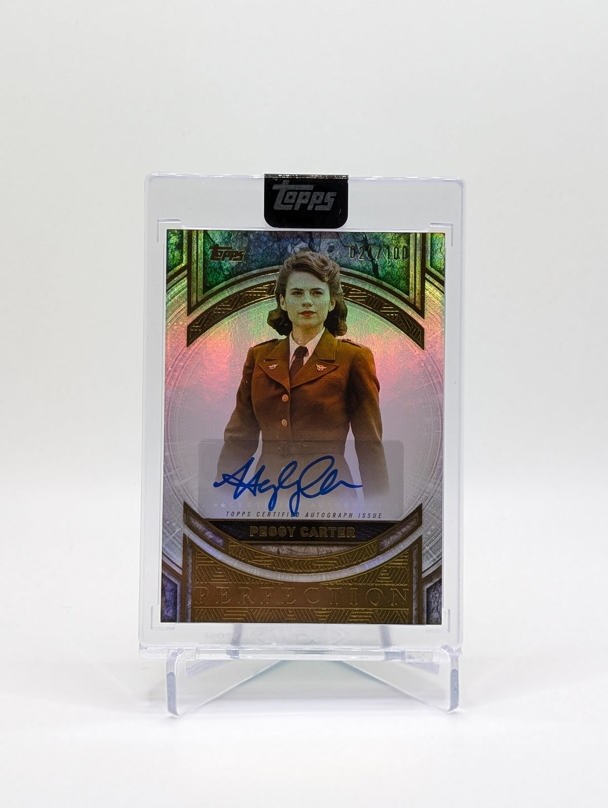 2025 Topps Marvel The Collector Hayley Atwell as Peggy Carter Perfection Auto /100