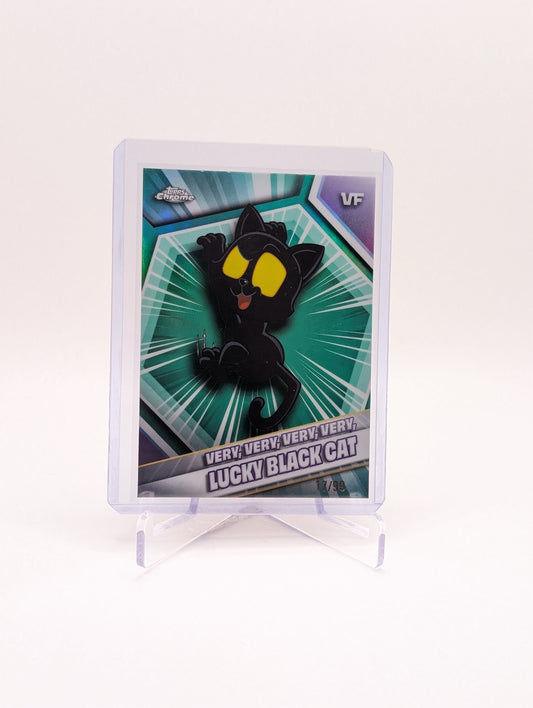 2026 Topps Chrome Veefriends Very Very Very Very Lucky Black Cat GREEN REFRACTOR 17/99