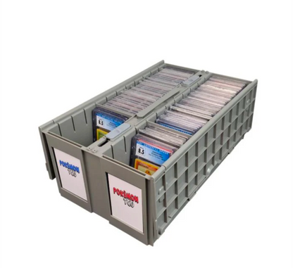 BCW Graded Card Bin - 2 Row - Gray