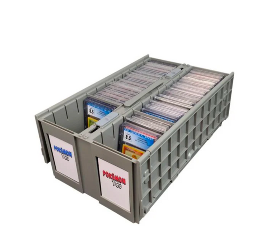BCW Graded Card Bin - 2 Row - Gray