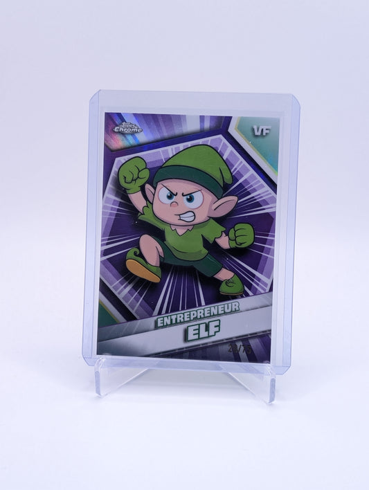 2026 Topps Chrome Veefriends Entrepreneur Elf TRUE PURPLE 20/75 BC0226