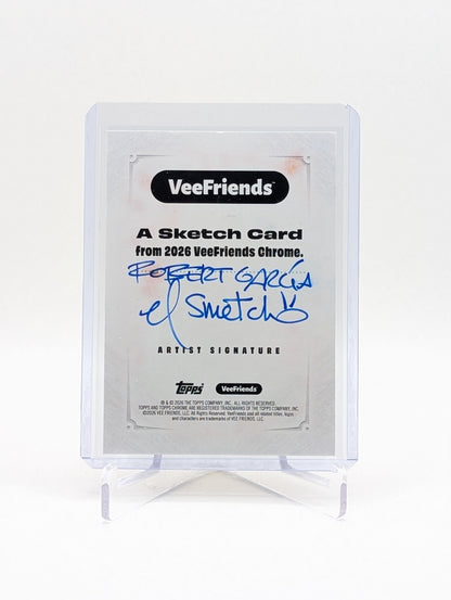 2026 Topps Chrome Veefriends Slay N' Slug Artist Sketch by Robert Garcia " El Smetcho "